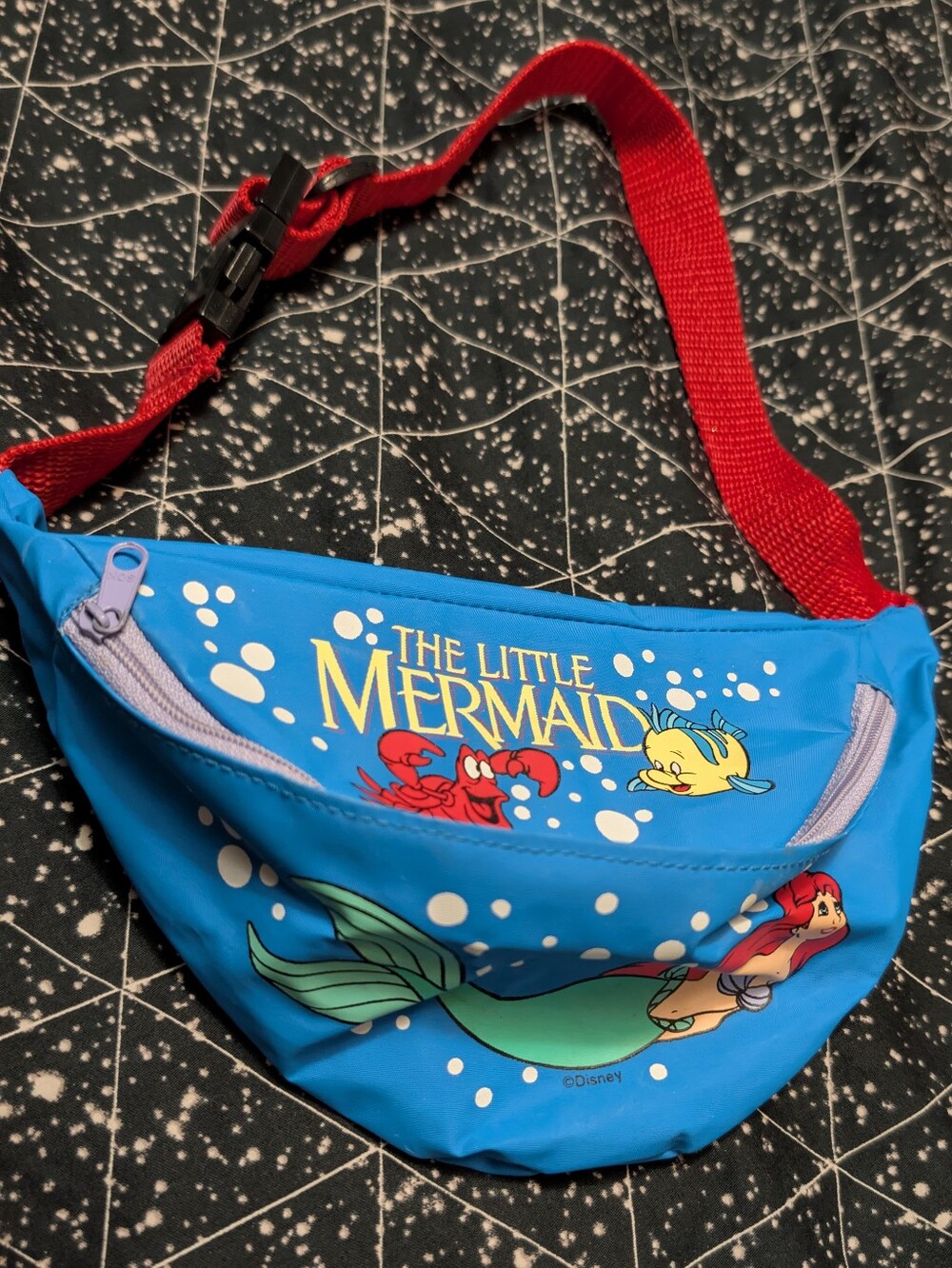 Disney The Little Mermaid Blue and Red Kids Waist Bag